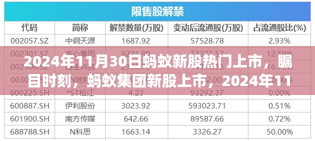 蚂蚁集团新股上市,瞩目时刻开启行业新篇章