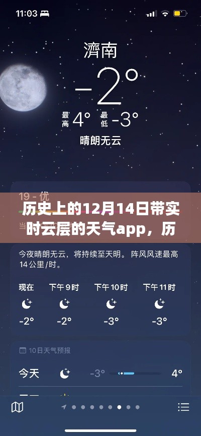 透过云层回望历史闪耀瞬间,历史上的十二月十四日与实时云层天气app的交汇点